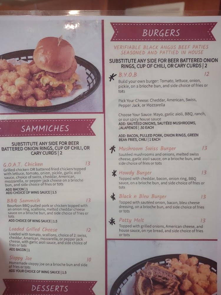 Tipsy Goat Tavern Menu image 2